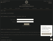 Tablet Screenshot of carinahildebrandt.com